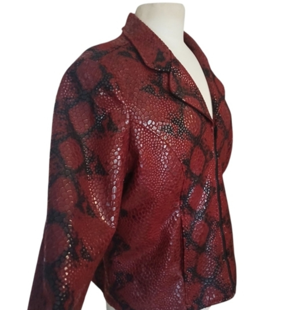 Y2K Selene Sport Snake Print Blazer